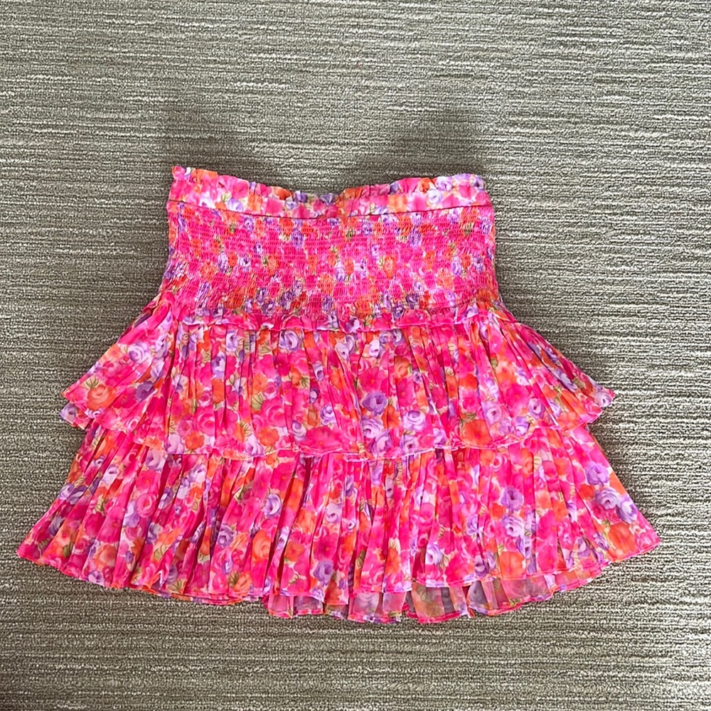 Hot Pink Floral Skirt